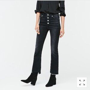 NWT J. Crew Demi Boot Crop Jean in Charcoal